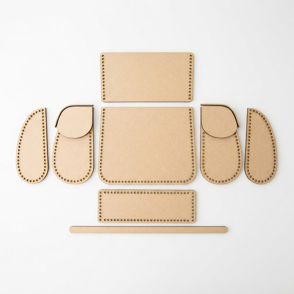 Molde MDF Cartera Clásica